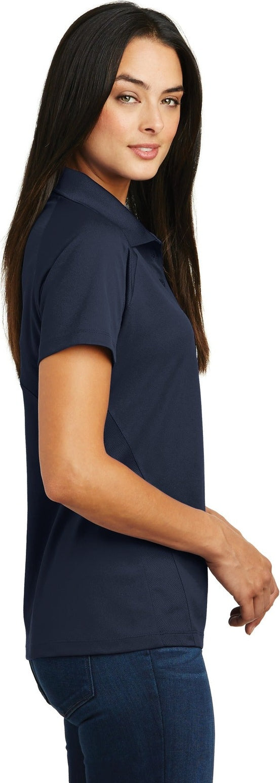 Navy Sport-Tek Women's Dri-Mesh Pro Polo. L474