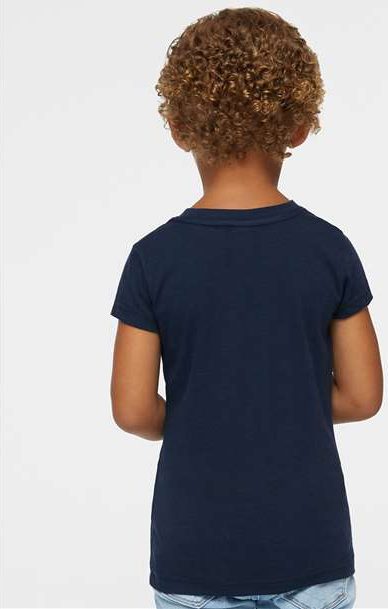 Navy Toddler Girls Fine Jersey Tee - 3316