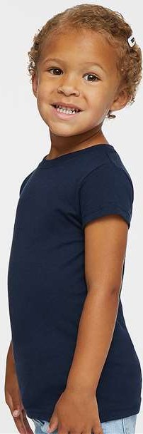 Navy Toddler Girls Fine Jersey Tee - 3316