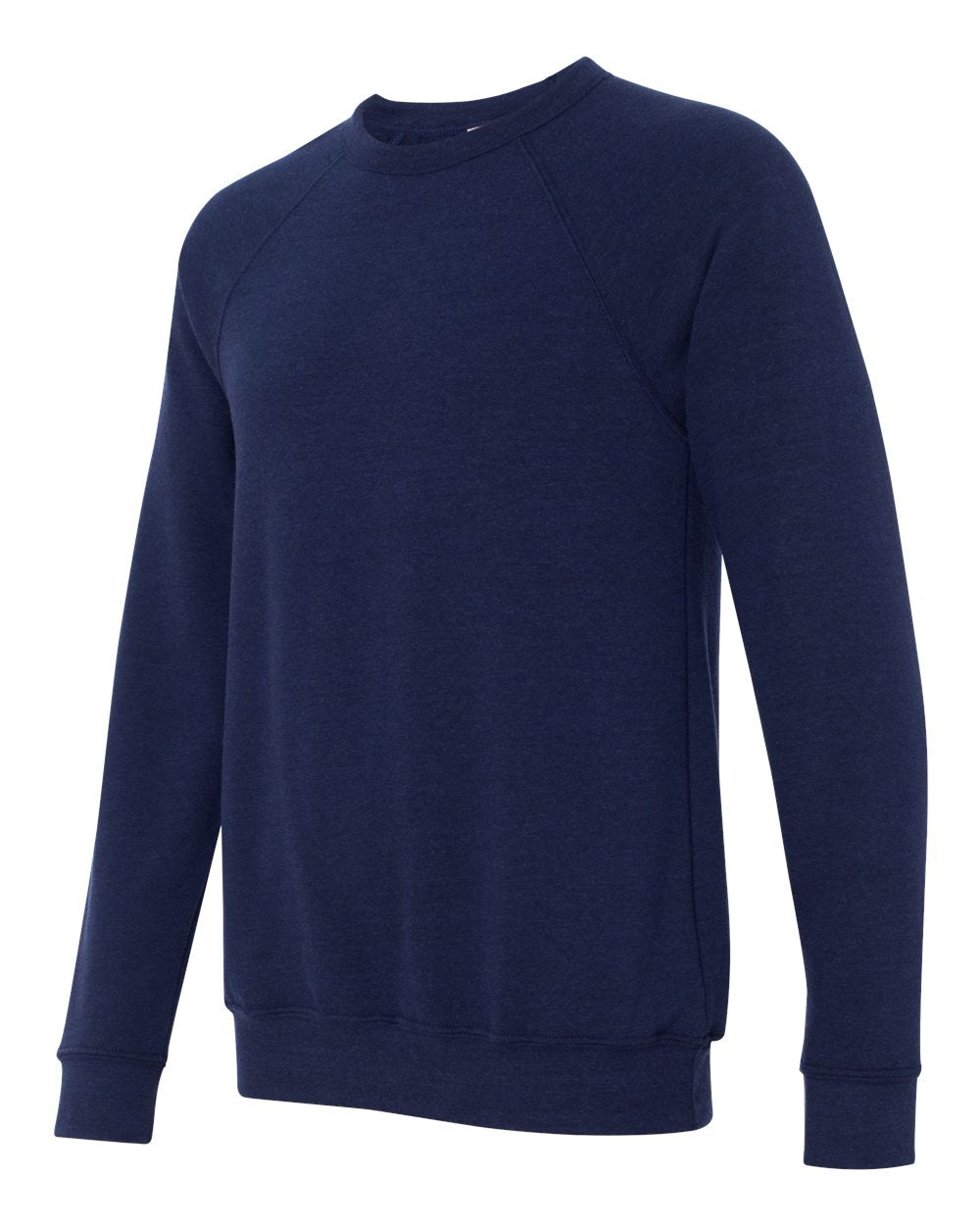 Navy Triblend Sponge Fleece Raglan Crewneck Sweatshirt - 3901