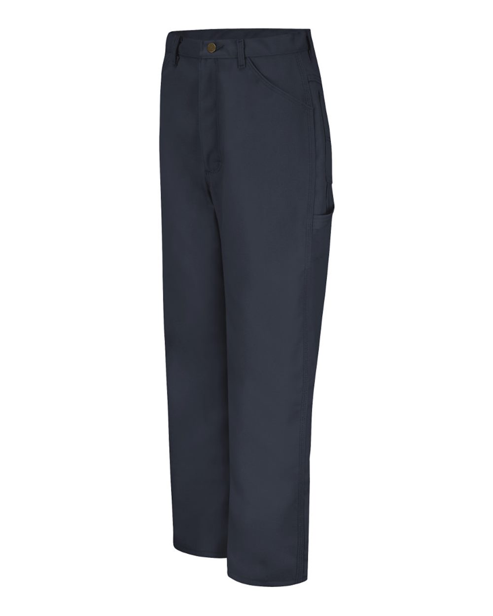 Navy - Unhemmed Duck Dungaree Pants - Extended Sizes - PD30EXT