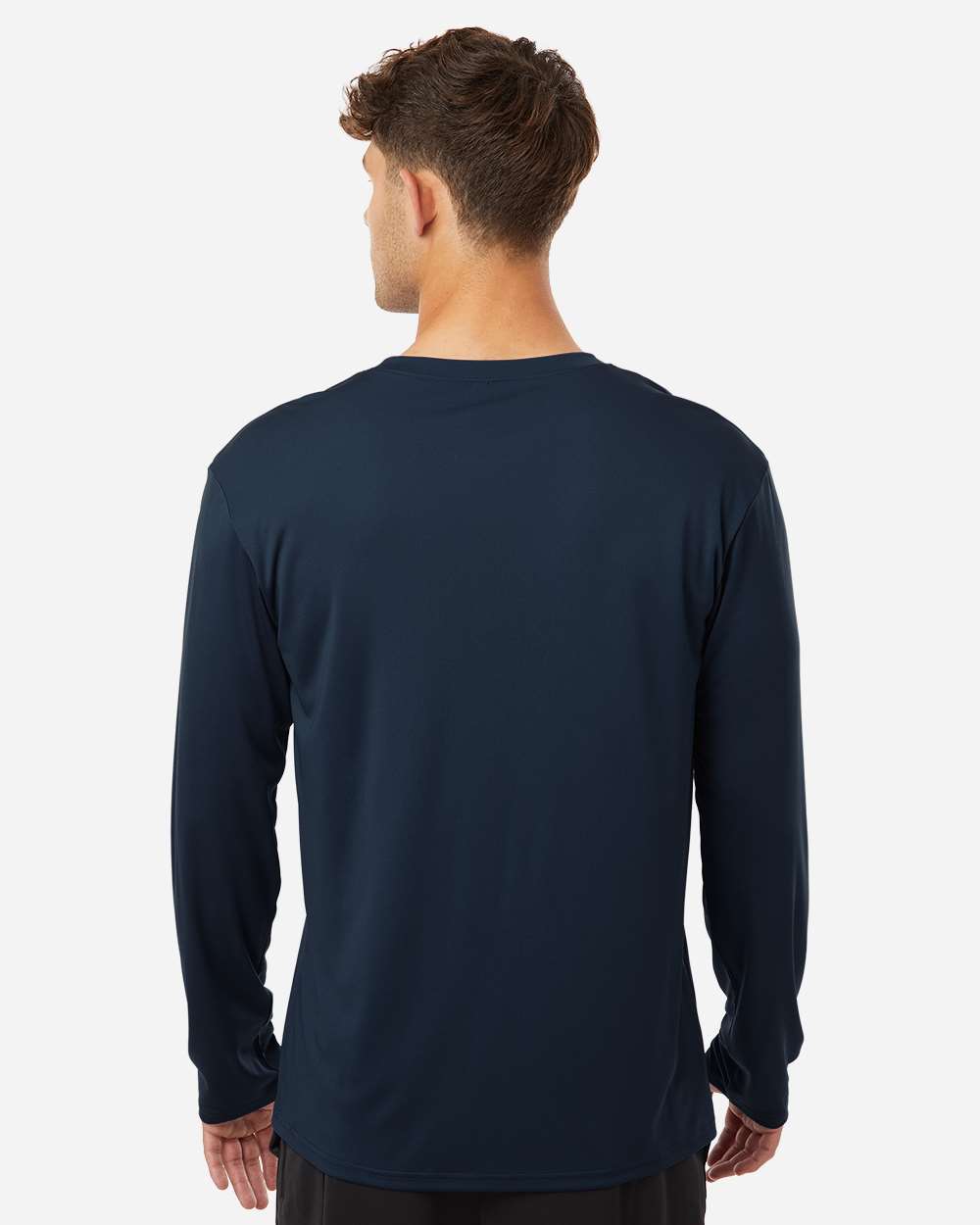 Navy Unisex Tall Pro-Lock Performance Long Sleeve T-Shirt - 48400T plain