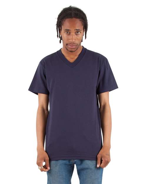 Navy V-Neck T-Shirt - SHVEE