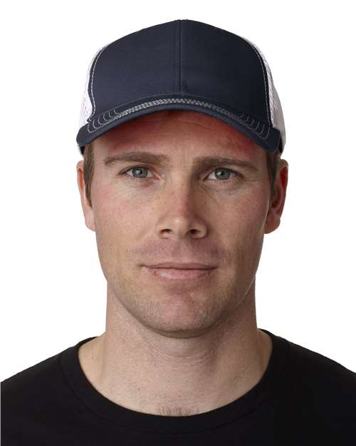 Navy/ White Fairway Cap - FA102