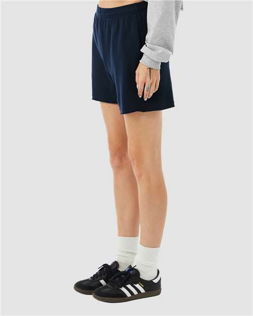 Navy Women&#39;s Cutoff Fleece Shorts - 3787
