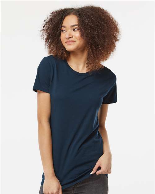 Navy Women&#39;s Premium Cotton T-Shirt - 516