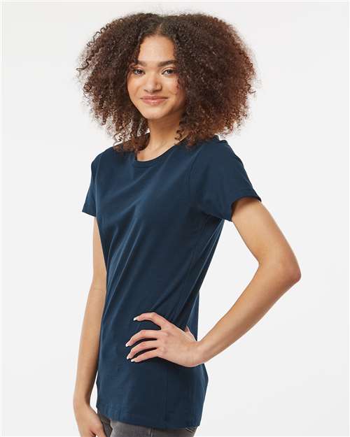 Navy Women&#39;s Premium Cotton T-Shirt - 516