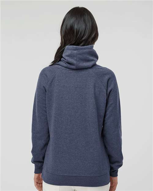 Navy Women’s Relay Cowl Neck Sweatshirt - 8653
