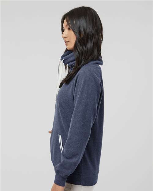 Navy Women’s Relay Cowl Neck Sweatshirt - 8653