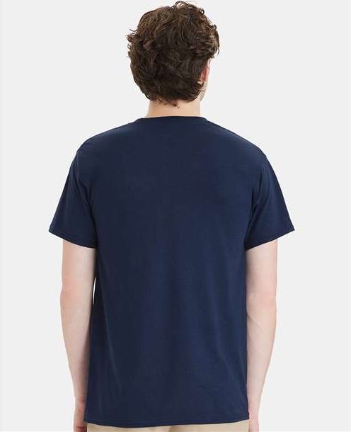 Navy Workwear Pocket T-Shirt - W110