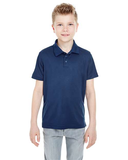 Navy Youth Cool & Dry Mesh Piqué Polo - 8210Y