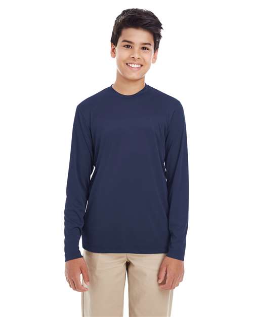 Navy Youth Cool & Dry Performance Long Sleeve Top - 8622Y