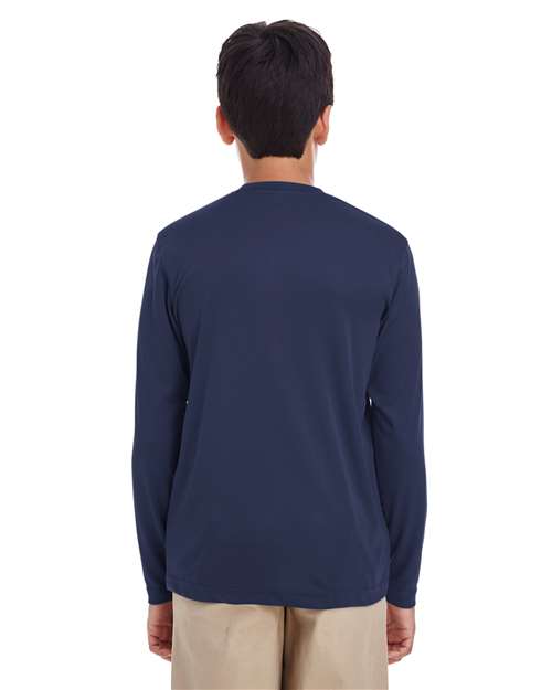 Navy Youth Cool & Dry Performance Long Sleeve Top - 8622Y
