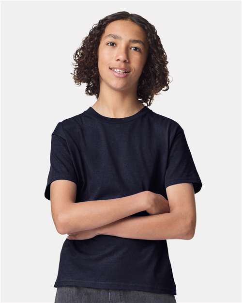 Navy Youth Fine Jersey Tee - 2001Y