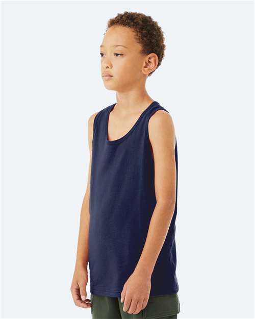 Navy Youth Jersey Tank - 3480Y