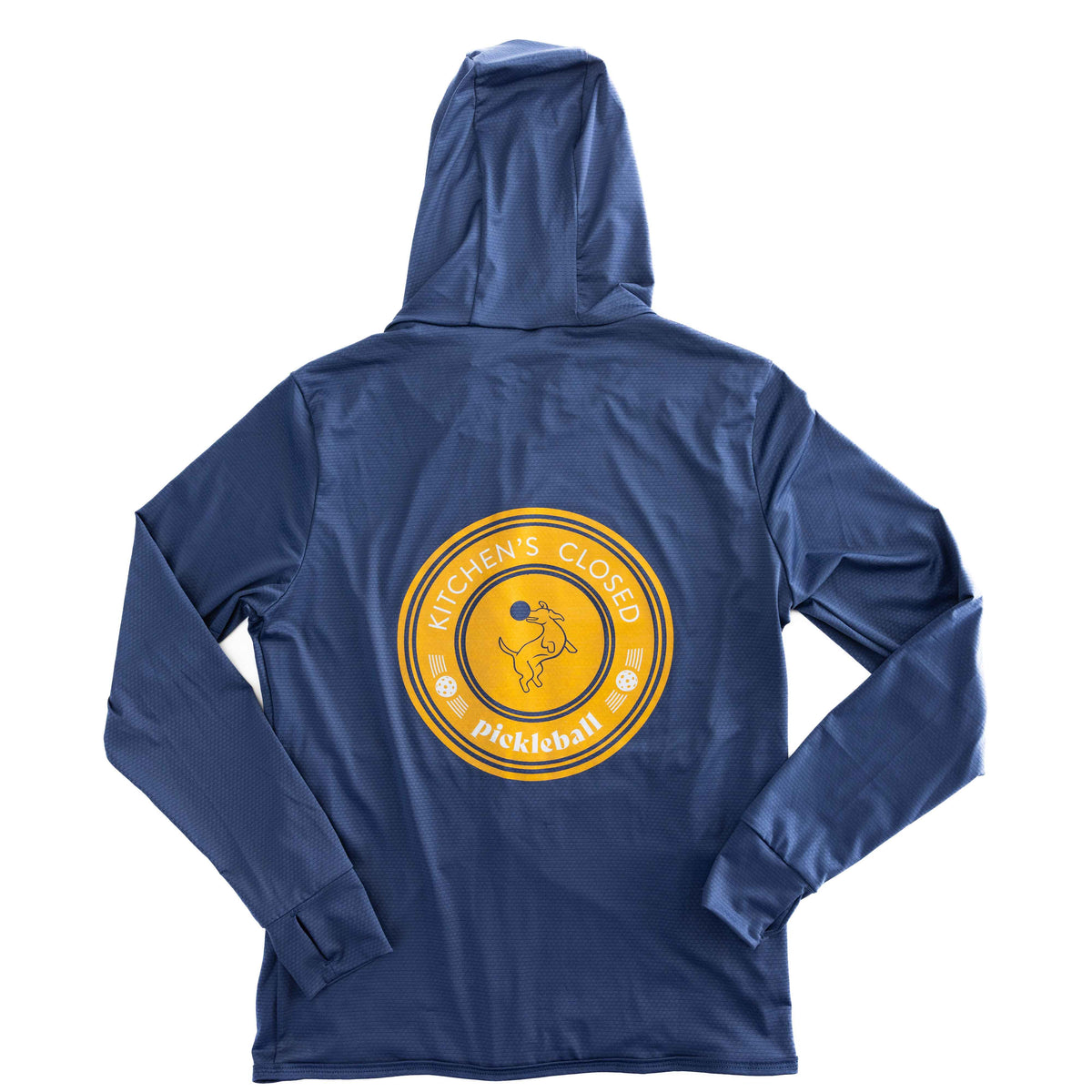 Navy Zip-front Sun Hoodie - Small