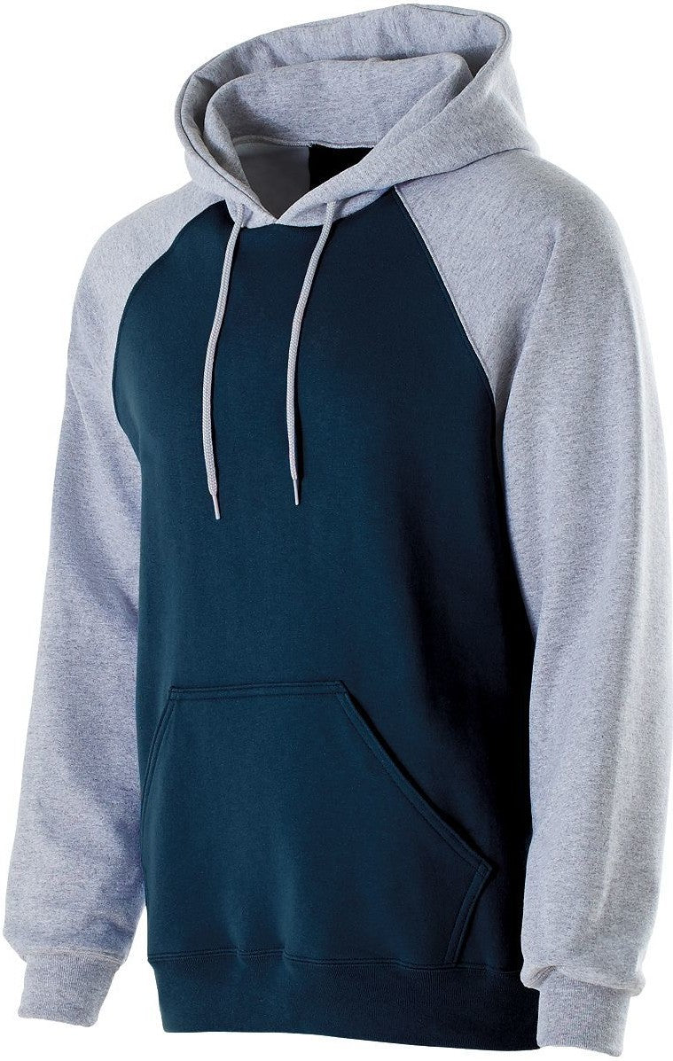 NAVY/ATHLETIC HEATHER BANNER HOODIE