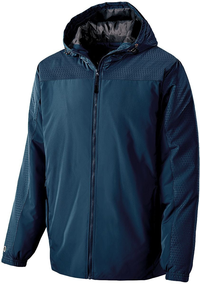 NAVY/CARBON YTH BIONIC HOODED JACKET