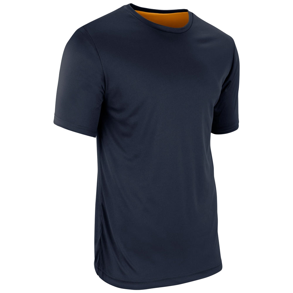 NAVY,GOLD Double Stock Z-Cloth, DRI-GEAR® Reversible Tee