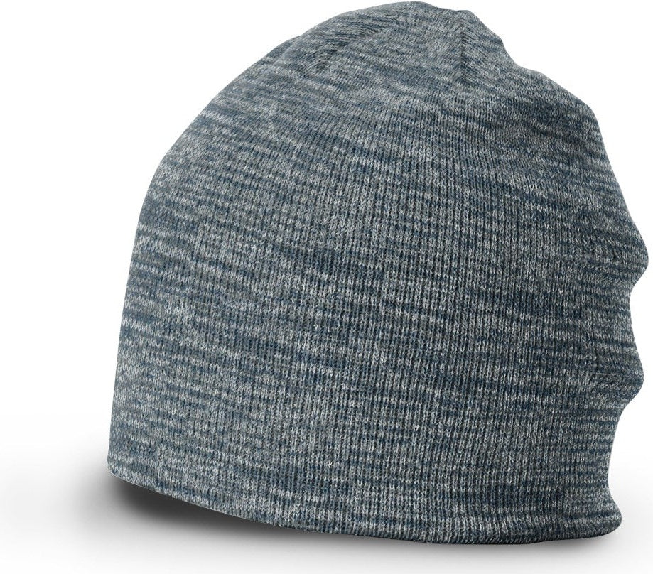 Navy/Grey/White Marled Beanie