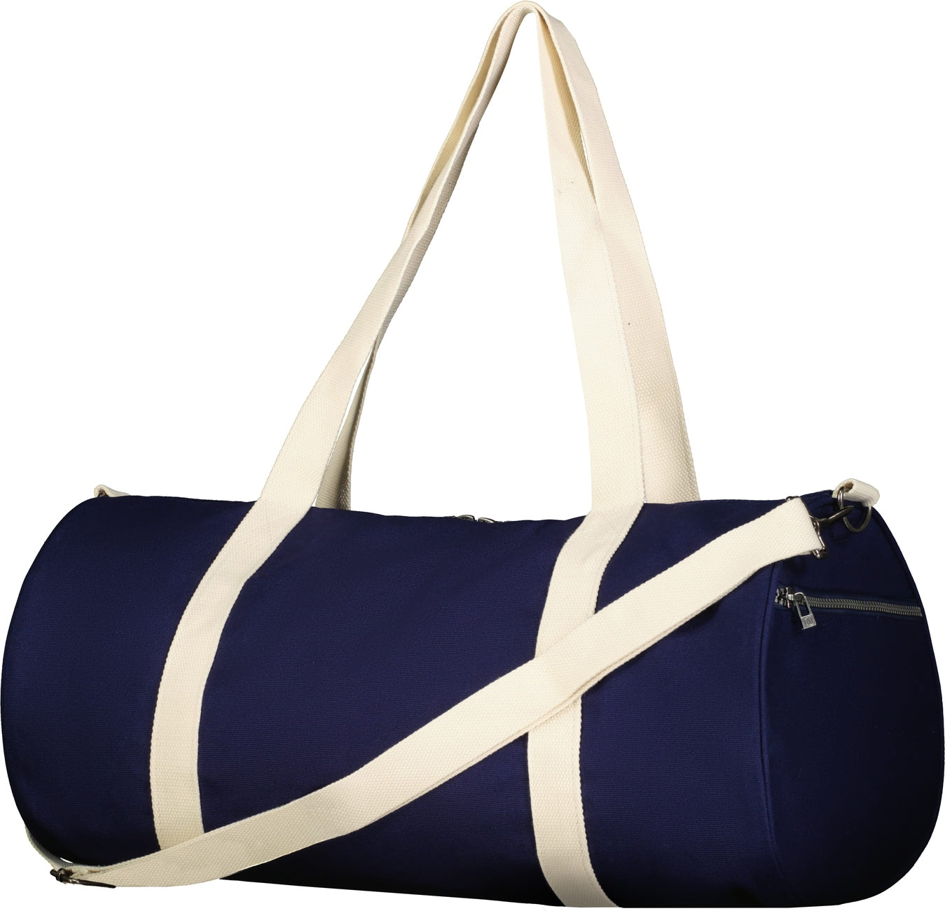 NAVY/NATURAL COURT DUFFLE