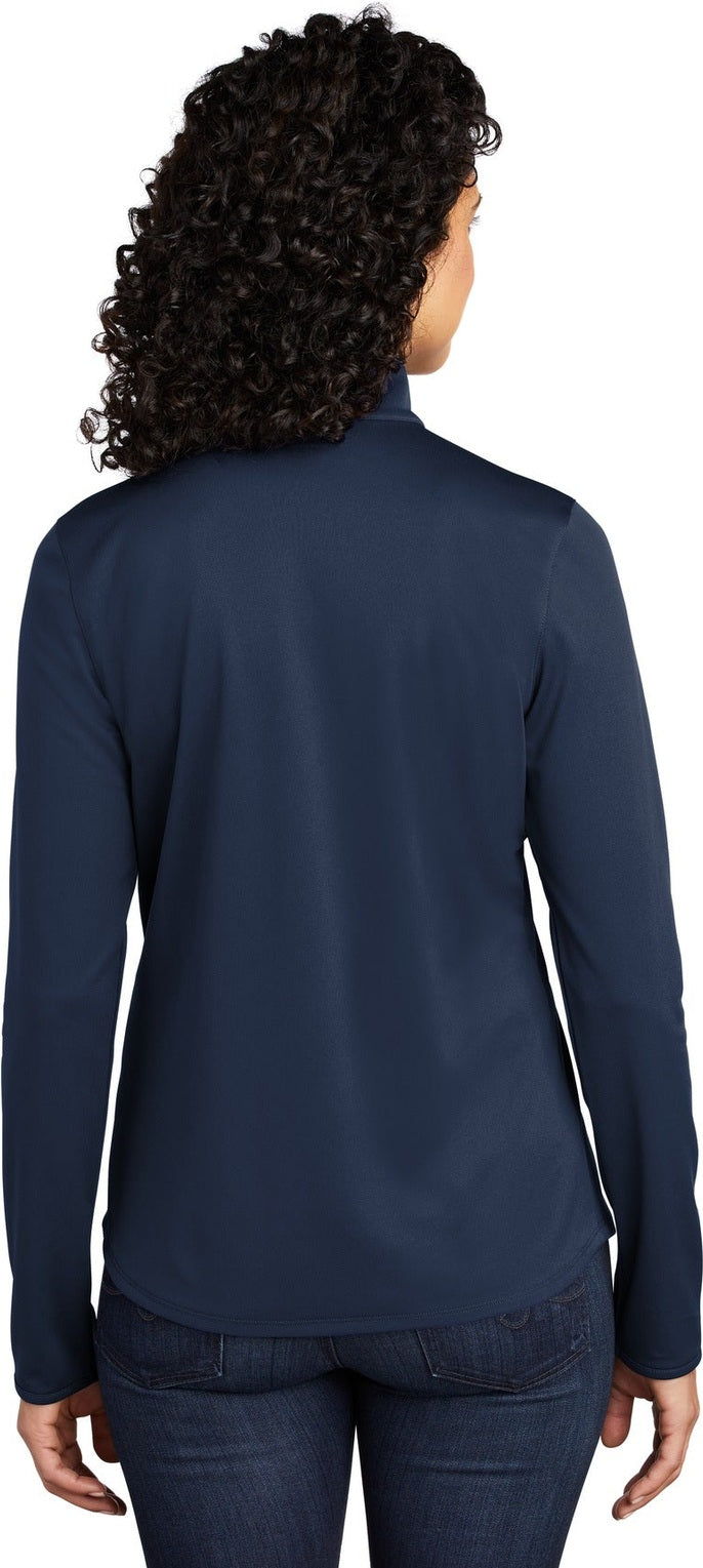 Navy/Steel Gry Port Authority Women's Silk Touch Performance 1/4-Zip LK584