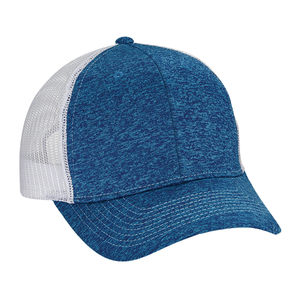 Navy/White 6 Panel Tri-blend Jersey Mesh  grouped