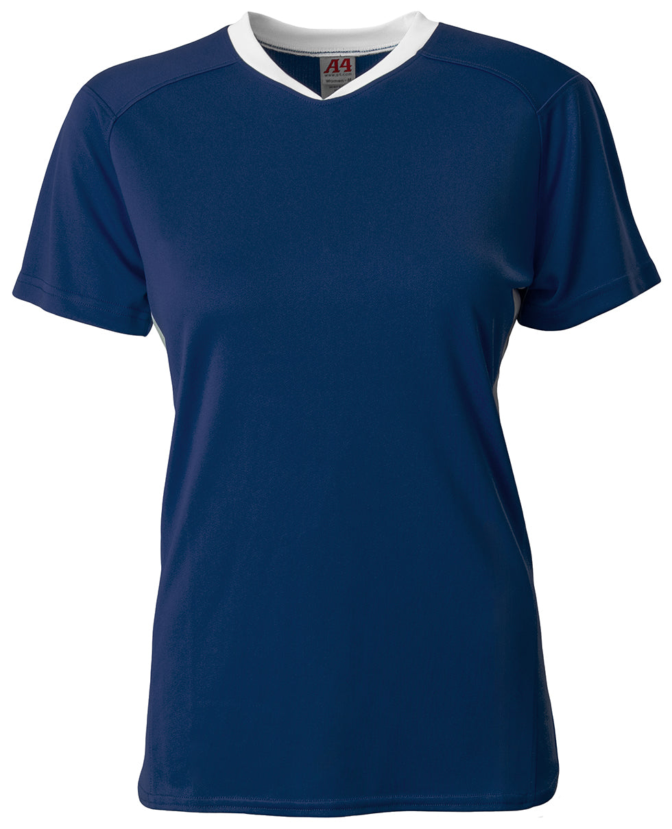 NAVY/WHITE A4 Girl's Pro DNA Softball Jersey  grouped