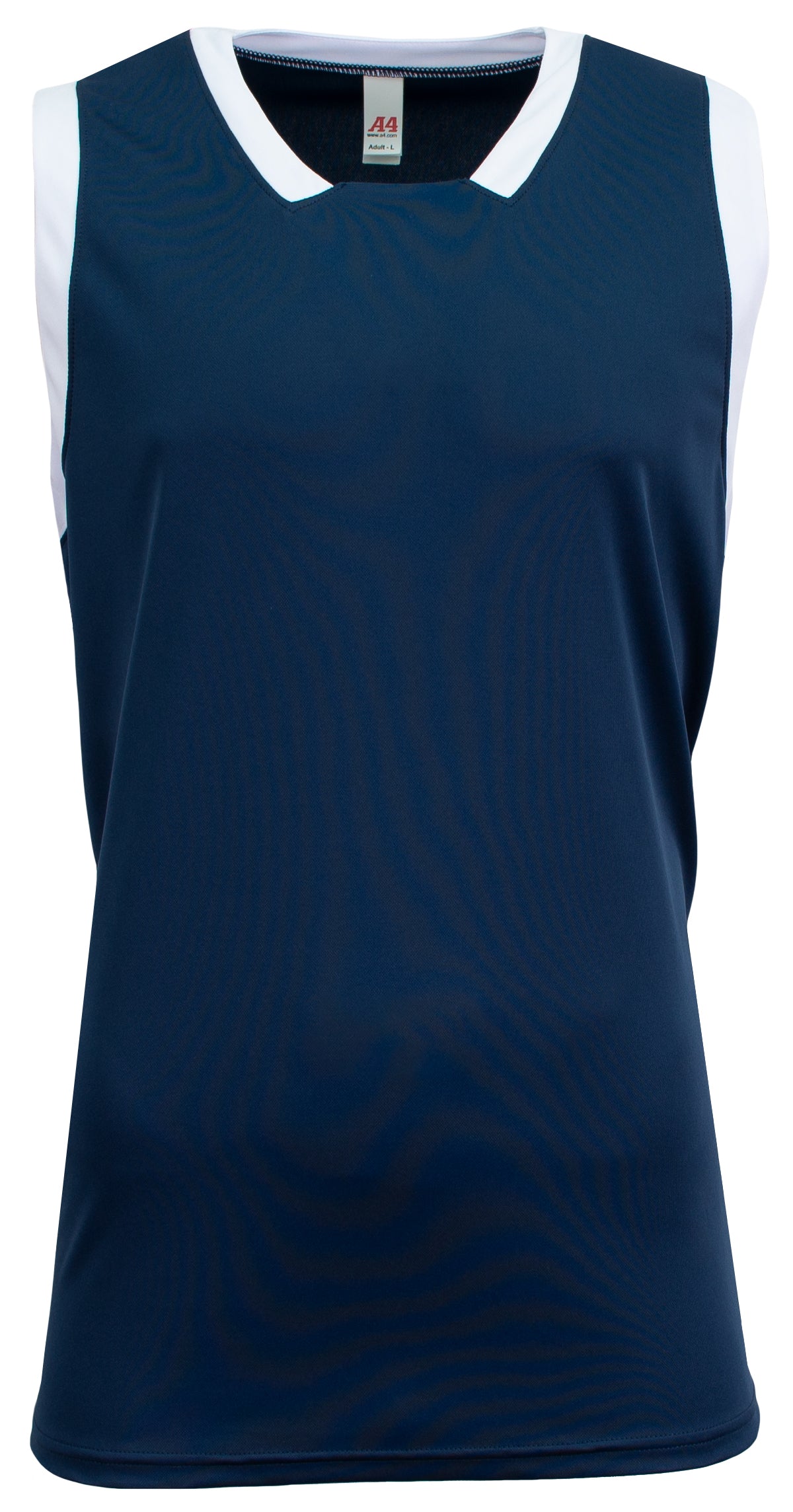 NAVY/WHITE A4 Sprint Single Ply Basketball Jersey  grouped
