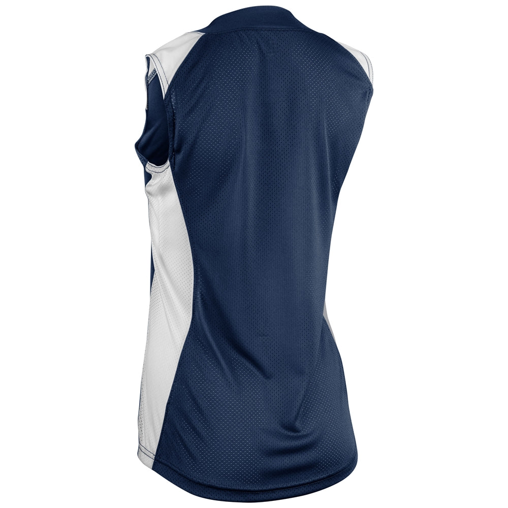 NAVY,WHITE Infinite 2-Button Sleeveless Jersey