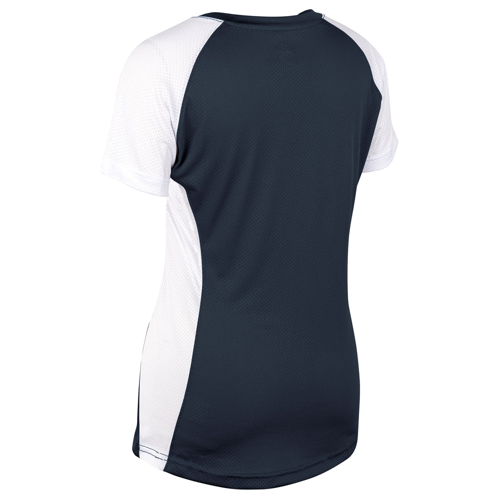NAVY,WHITE Infinite V-Neck Short Sleeve Jersey