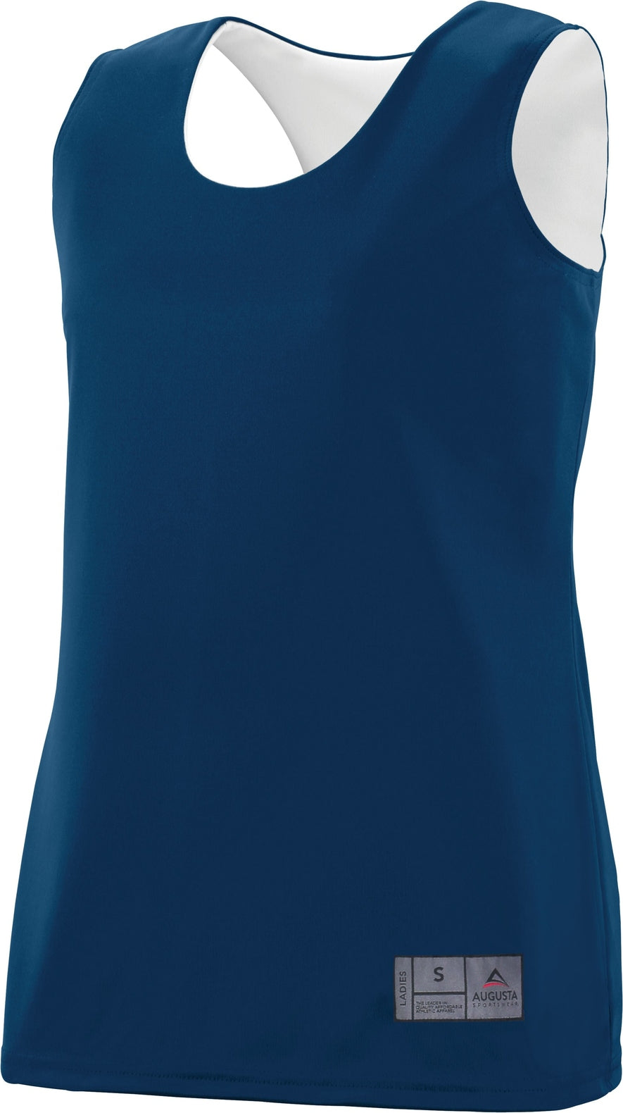 NAVY/WHITE LDS REVERSIBLE WICKING TANK