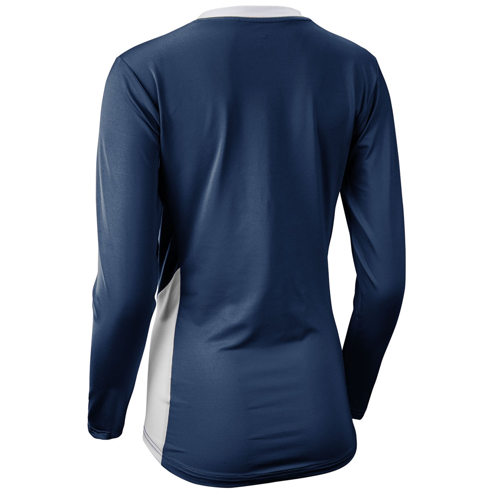 NAVY,WHITE Rally Long Sleeve Volleyball Jersey