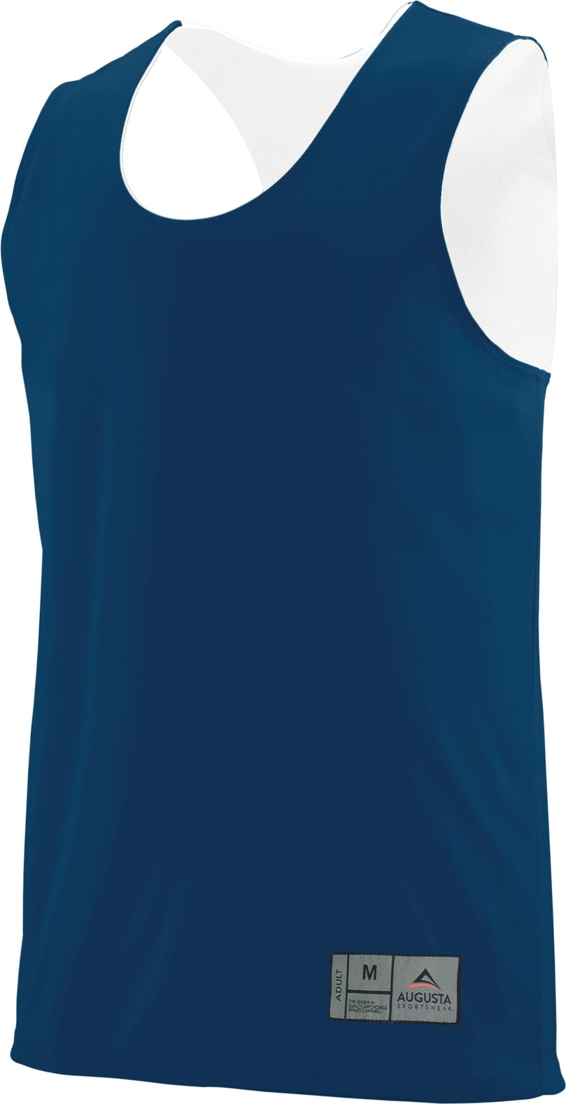 NAVY/WHITE REVERSIBLE WICKING TANK