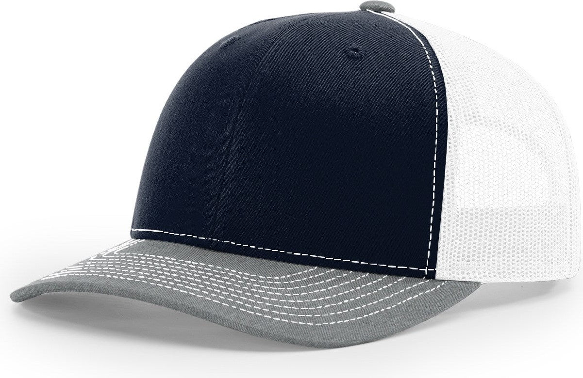 Navy/White/Heather Grey Trucker
