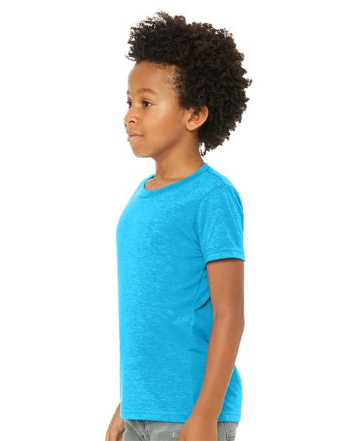 Neon Blue Youth CVC Jersey Tee - 3001YCVC