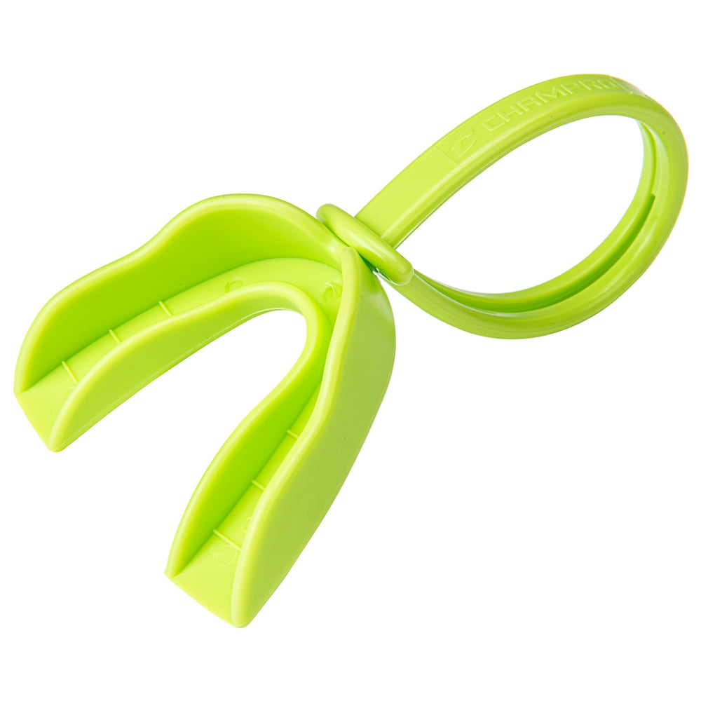 NEON GREEN Boil-and-Bite Strapped Mouthguards