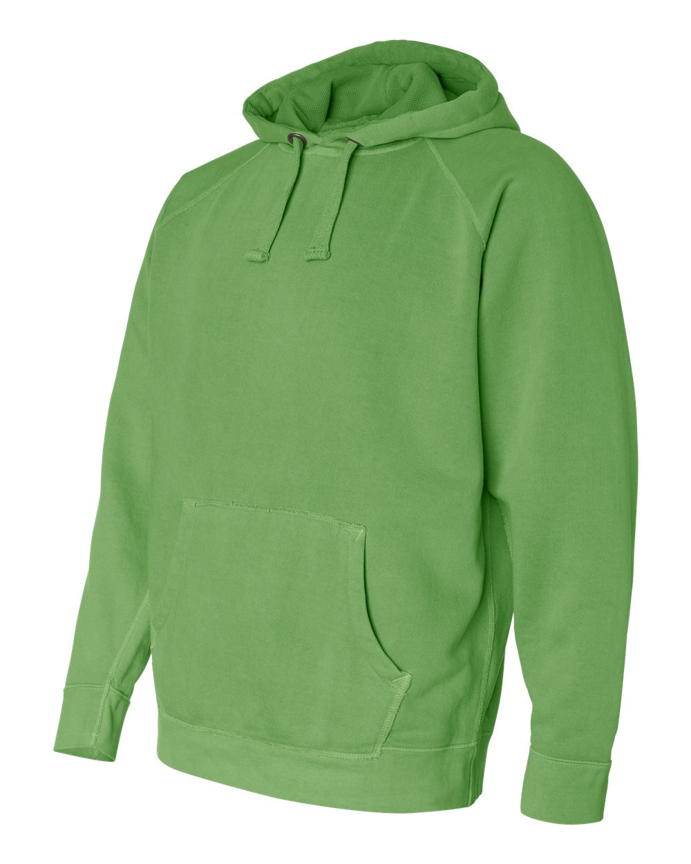 Neon Green Garment Dyed Hooded Sweatshirt - 1565
