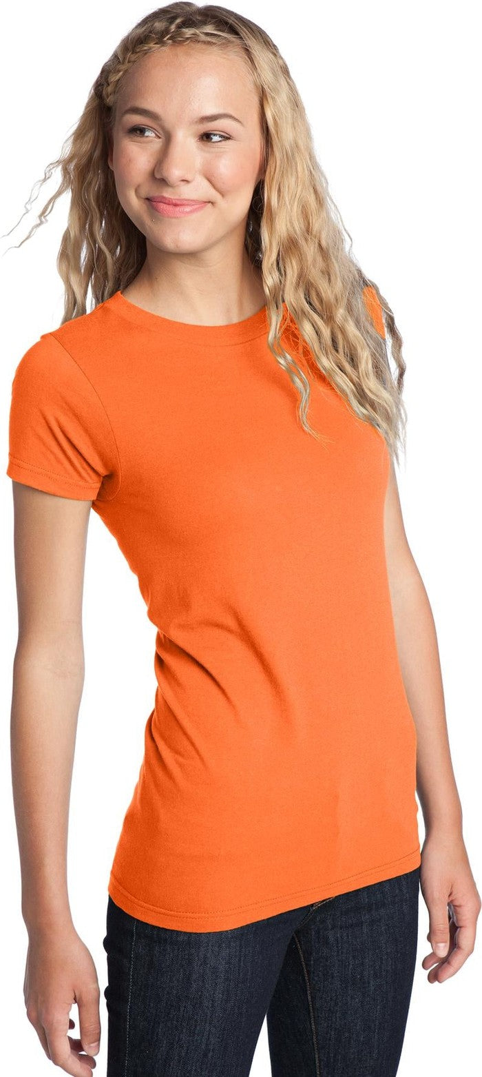 Neon Orange District Women's Fitted The Concert Tee DT5001