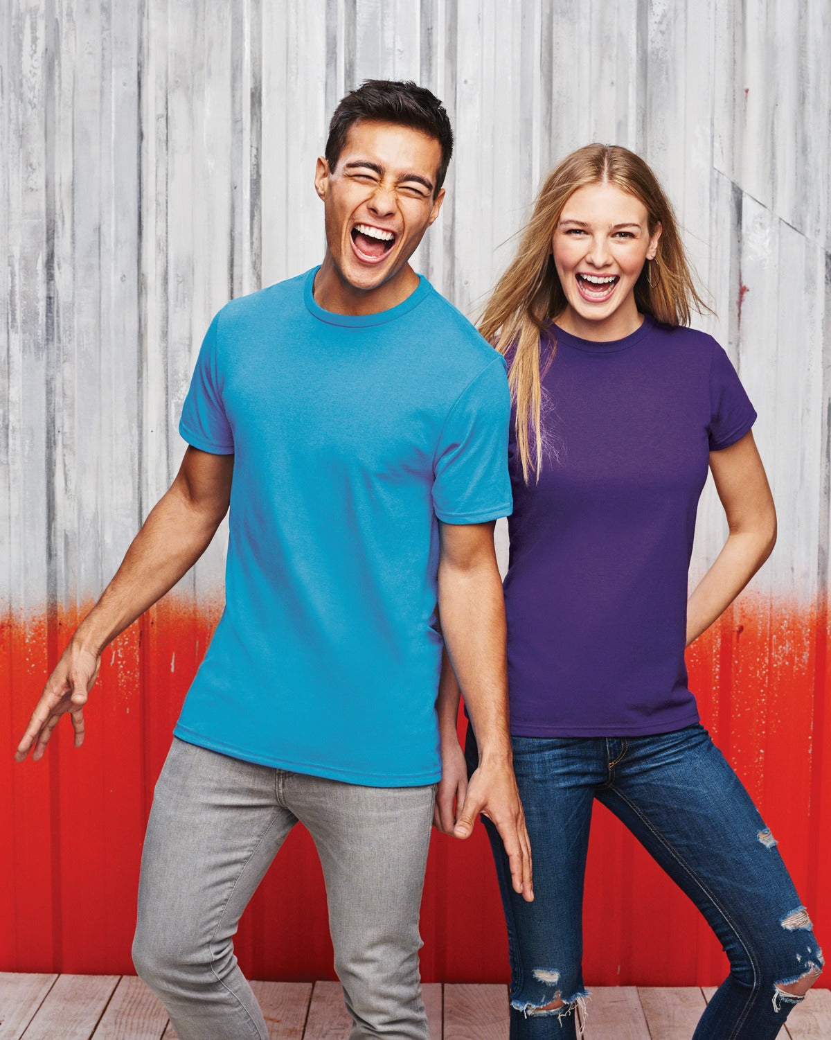 Neon Orange District Women's Fitted The Concert Tee DT5001