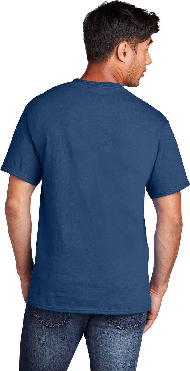 NeptuneBl Port & Co Core Cotton Tee. PC54