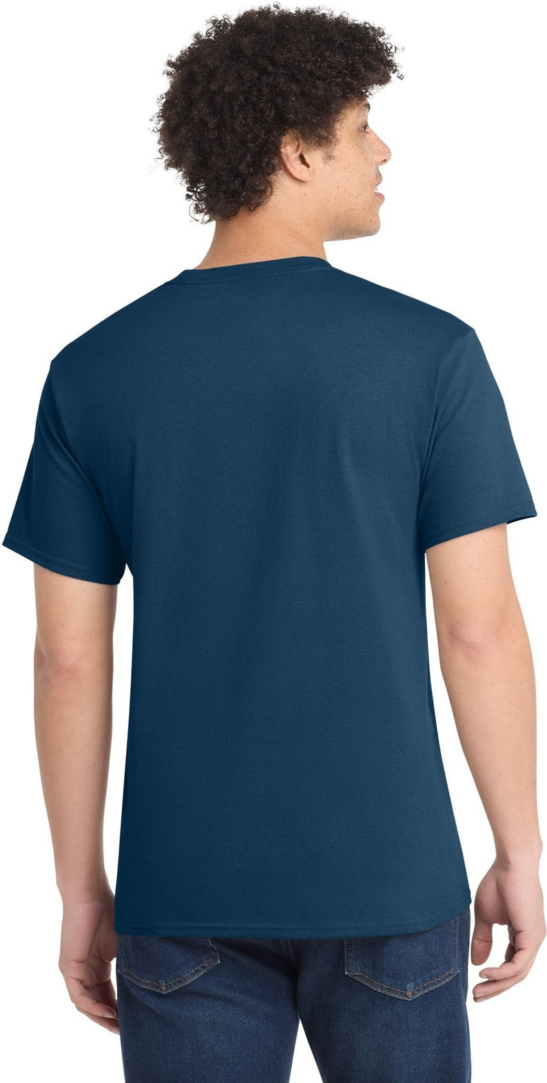 NeptuneBl Port & Co Core Cotton Tee. PC54