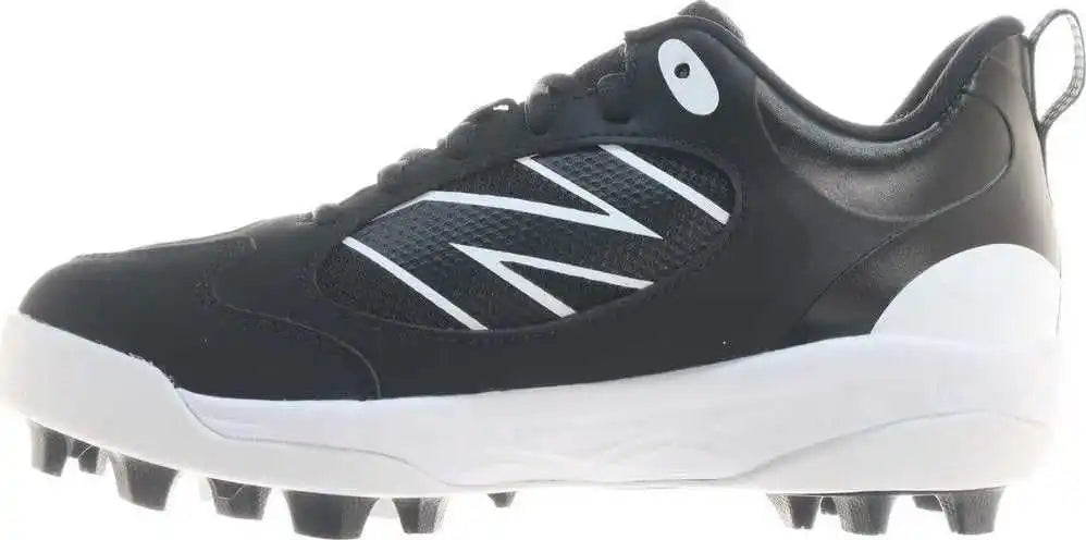New Balance 3000v7 Boys Fresh Foam Rubber Molded Cleats - Black White