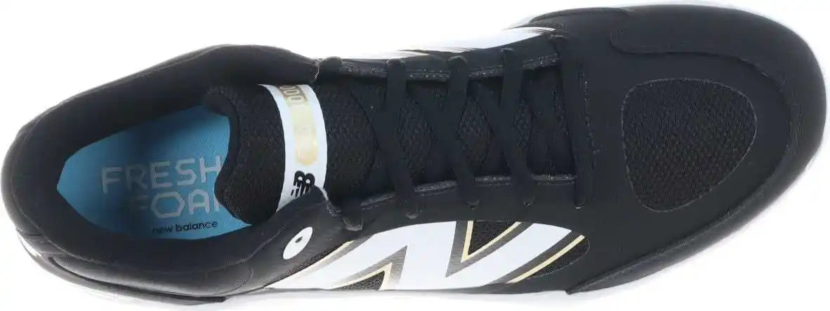 New Balance 3000v7 Fresh Foam x Metal Cleats - Black White