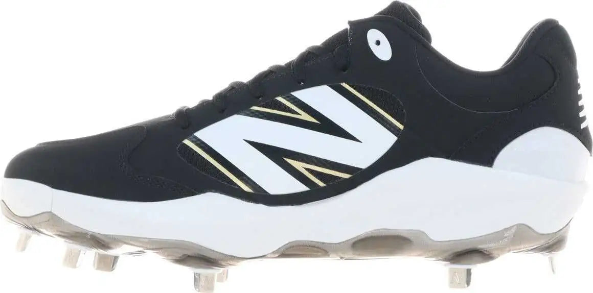 New Balance 3000v7 Fresh Foam x Metal Cleats - Black White