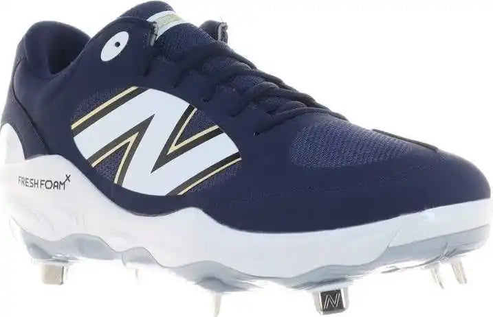 New Balance 3000v7 Fresh Foam x Metal Cleats - Team Navy White
