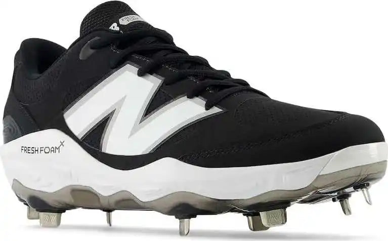 New Balance 3000v7 Fresh Foam x Molded Cleats - Black Synthetic White