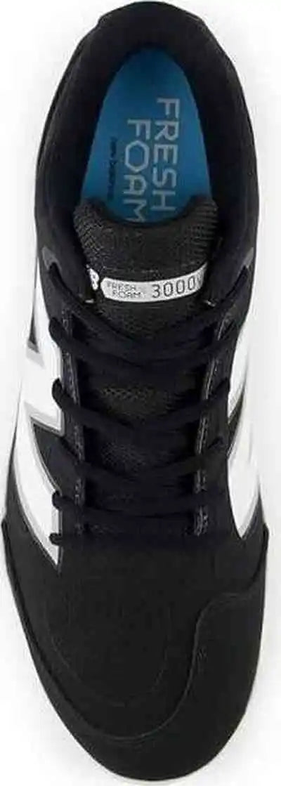 New Balance 3000v7 Fresh Foam x Molded Cleats - Black Synthetic White