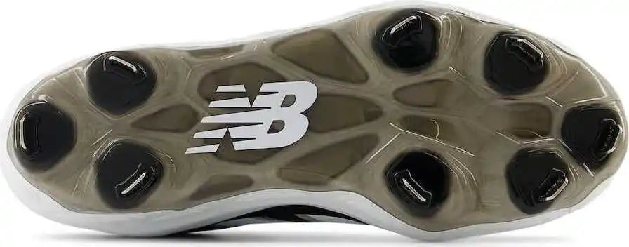 New Balance 3000v7 Fresh Foam x Molded Cleats - Black Synthetic White