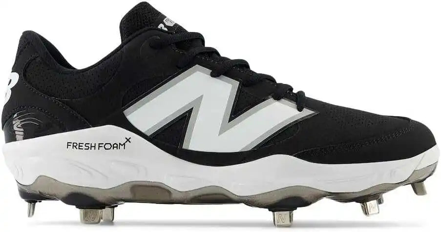 New Balance 3000v7 Fresh Foam x Molded Cleats - Black Synthetic White